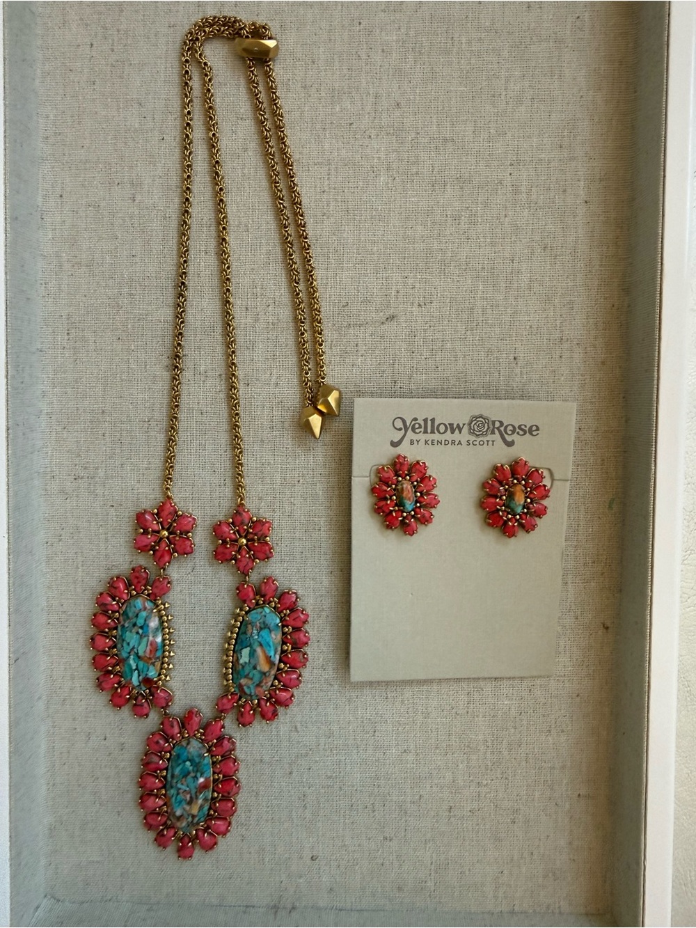 💛KENDRA SCOTT PROTOTYPE YELLOW ROSE SET💛